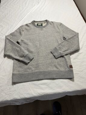 Roots Men's Heather Gray Crewneck Sweatshirt